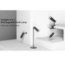 Laetav 4-in-1 laua ja seinale kinnitatav p&ouml;&ouml;ratav lamp 400 lm 2700&ndash;6500K 5V USB 35cm must YLYTD-0011 Yeelight
