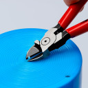 Plastmasas diagonālie griezēji, KNIPEX, 72 01 140, ar atsperes atvēr&scaron;anu, 140 x 47 x 13 mm