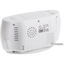 Adler LED kell termomeetriga AD 1186w, 9V, 230V, 50Hz, LED, valge, must, &auml;ratuskell, temperatuurin&auml;idik, niiskuse n&auml;idik