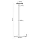 Maclean P&otilde;randastatiiv Sonos k&otilde;laritele MC-841, 716mm, 3.8cm, must, plastmass, hoidja Sonos One, Sonos Play