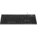 A4Tech Klaviatūra KR-85 A4TKLA19739, 1.5m, USB, membrāna, melna, QWERTY, vadu, bez apgaismojuma