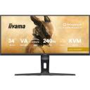 Iiyama G-MASTER GCB3486WQSCP-B1 LCD monitor, 86.4 cm, 3440 x 1440, 240 Hz, 0.4 ms, KVM, FreeSync Premium