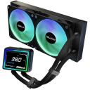 Asrock AIO Challenger 240 Digital 90-ACLA24-BAAGA6, 62,6 CFM, 31 dB, 2 ventilaatorit, 27,7 cm, 11,9 cm, 2,7 cm, must