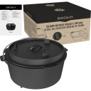 Чугунный котел с крышкой-сковородой BROWIN 330515, 12L