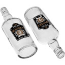 Browin pudele, 0.5 L, 631724, 500.0 ML, ar skrūvējamu vāciņu, 4 gab. komplekts, dekoratīvs 'Whisky' prints