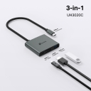 USB Type-C 3-in-1 Hub, TP-Link, UH3020C, 3, 1*HDMI 4K@60Hz, 1*PD 100W, 1*USB Type-A 5Gbps, CE, FCC, RoHS, HDMI, BSMI, Aliuminio korpusas