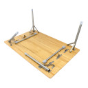 Saliekamais bambusa galds, regulējams augstums, kompakts izmērs, R591517, BasicNature