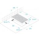 Beko Keramiskā plīts virsma HDCC 32200 X, 2900 W, 2 zonas, 220-240 V, 50 Hz, mehāniskā vadība, viegli tīrīt