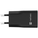 Natec Laadija NUC-2377, 20W, 1x USB-A, 1x USB-C, 110-240V, 3A, 50-60Hz, kiire laadimine, PPS, GaN