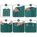 Garden Basket Bag 272L, GEKO, G73285, polypropylene fabric 145 g/m², 70 cm height, 60 cm diameter, green, 4 handles