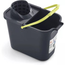 Rectangular bucket 12L with push button grey 05011132 MERY