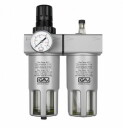 Filtras-reguliator-alyvintuvas 1/2'' 6-12 bar, GAV, FRL20012M, su manometru