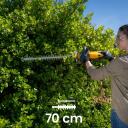 Stiga akumulatora dzīvžogu &scaron;ķēres HT 100e, 20 V, 70 cm asmens garums, 26 mm zobu attālums, 40 min darba laiks