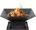 STEEL FIRE PIT WITH LID 45 X 45CM 99715 LUND