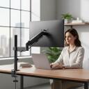 Maclean monitori kinnitus, gaasivedru, 43.2-81.3cm, 2-10kg, must, MC-135, 1 k&auml;si, teras, 75x75mm, 100x100mm