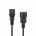 Sbox strāvas kabelis PC-POWER-C14-2/R, 2m, 0,5mm2, 10A, IEC C13, IEC C14, 3x28x0,15 Cu, melns