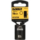 Dewalt ударный головка DT7537-QZ 19mm, 1/2 квадрат, 6-точечная выпуклая форма, хром-молибден, 0.11kg