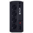 Cyberpower UPS, VP1000ELCD, 1000 VA, 550 W, 4 x jauda, 1 x USB, 1 x RS-232, AVR, LCD displejs, akumulators