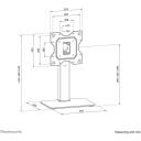 Neomounts TV statīvs DS45-430BL12 58.4-109.2 cm, maksimālā slodze 40 kg, VESA 100x100-200x200 mm, augstuma regulē&scaron;ana 0-100 mm
