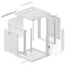 Lanberg Seinale kinnitatav rack WF01-6612-10S, 600x600mm, 12U, max. 60kg, IP20, klaasuks, 4 vertikaalset riba