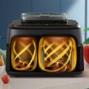 Philips kar&scaron;to oro keptuvė NA551/00, galia 2750 W, talpa 9 L, 12 programų, jutiklinis valdymas, LED ekranas