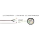 Sbox UTP kabelis UTP-05R, 0,5m, 5e, 26AWG, RJ45, RJ45, auksu dengti jungtys, raudona