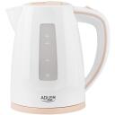 Adler | Kettle | AD 1264 | Standard | 2200 W | 1.7 L | Plastic | 360&deg; rotational base | White