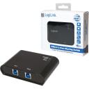 Logilink USB 3.0 komutators UA0216, 2 x SuperSpeed USB 3.0, 5000 Mbit/s, melns, plastmasa, RoHS