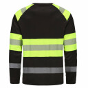 Hi-vis shirt Hvm, 2XL, PESSO, black/yellow, 55% cotton, 45% polyester
