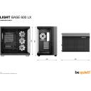 Be Quiet Light Base 600 LX Модель BGW67, 4 вентилятора, 2x 2.5" отсек, 1x 3.5" отсек, 7 слотов расширения