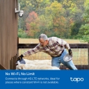 TP-Link Tapo C501GW 4G LTE lauko pasukama ir pakreipiama IP kamera 1080P Full HD 360&deg; panorama IP66 Balta