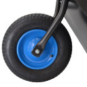 Izturīgs metināts lāpstu ratiņš 70L, 1.0 mm tērauds, pneimatiskā riepa, AW00028, AWTOOLS