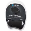 Natec hiirepad CHIPMUNK NPF-0784, 195mm x 235mm x 22mm, must, m&auml;luvaht, libisemisvastane alus