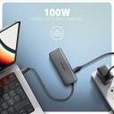 Axagon USB хаб HMC-5H8K 5in1 8K, 2x USB-A 5Gbps, 1x USB-C 5Gbps, 1x USB-C PD 100W, 1x HDMI 8K/30Hz