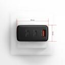 Axagon seinakl charger ACU-DPQ100 100W, 100-240V, 3 porti, QC 4+, PD 3.0, must, toite kaitse