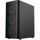 Gembird Datora korpuss CCC-FC-400X, 350mm, 200mm, 440mm, 4.4kg, Tempered glass, SPCC, Midi Tower, RGB, 2xUSB 3.0, 4x2.5" bays