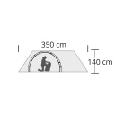 Telts 'Hyggelig', Origin Outdoors, R310874, 4 personām, viegla, plaša, kompakta izmēra.