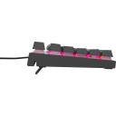 Genesis Mehāniskā Spēļu Tastatūra THOR 303 NKG-1881, 87 taustiņi, Vadu, RGB LED, Outemu Peach Silent, melna