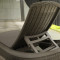 Sauļošanās krēsls NEWPORT 199x75,5x43,5cm, gaiši pelēks, 28574, HOME4YOU