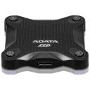 Adata SSD disks SD620-2TCBK, 2TB, USB 3.2 Gen 2, lasī&scaron;anas ātrums 520 MB/s, rakstī&scaron;anas ātrums 460 MB/s