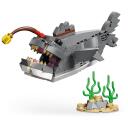 Lego Rotaļlieta 3 IN 1 31381 Negantā haizivs ar dārgumu lādi, 379 detaļas, 8 cm augsta, 26 cm gara, 11 cm plata