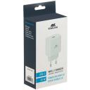 Rivacase мобильное зарядное устройство PS4101 W00, 110-240V, 1м, 1xUSB Type-C, быстрая зарядка, универсальное