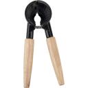 Jata Riekstkodis HACC2502, 17 x 5 x 6 cm, 0.157 kg, alumīnijs, koks, melns, regulējams, gofrēta virsma