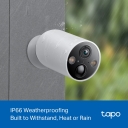 Nutikas juhtmevaba turvakaamera, TP-Link, Tapo C425, 4 MP, F/2.1, IP66, H.264, MicroSD kuni 512 GB