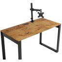 Esperanza ERW017 galda stiprinājums monitoram 10-27'', 8kg, melns, VESA 75x75mm, 100x100mm, 360&deg; rotācija, 89&deg; slīpums