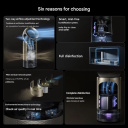 Dreame AirPursue PM30 oro valytuvas su drėkintuvu HEPA ir anglies filtras CADR 400 m&sup3;/h 5 L vandens talpa CVF15A Balta