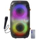 Esperanza EP156 KARAOKE skaļrunis, 20W, 410mm, 220mm, 230mm, Bluetooth, FM, LED, USB, 5h akumulatora darbības laiks