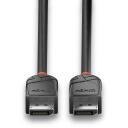 Lindy DisplayPort kabelis 36492, 2 m, 30AWG, 4K 4096x2160@60Hz, 21.6Gbps, juodas, PVC, tiesus kontaktas, 1 vnt