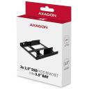 Axagon SSD tvirtinimo rėmas RHD-225, 102x115x24mm, 0.055kg, metalinis rėmas, paruo&scaron;tas ventiliatoriui