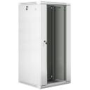 Lanberg Seinale kinnitatav rack WF01-6627-10S, 600x600mm, 27U, 60kg, IP20, klaasuks, 4 vertikaalset riba, 2 ventilaatori pesa